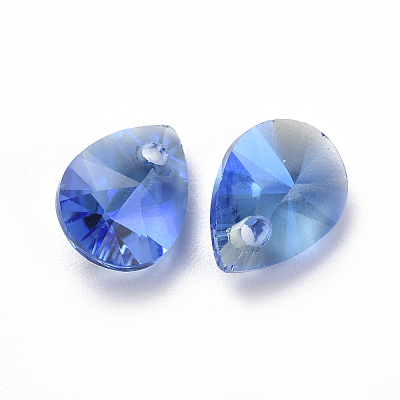 Glass Rhinestone Charms RGLA-L021-B-M-1