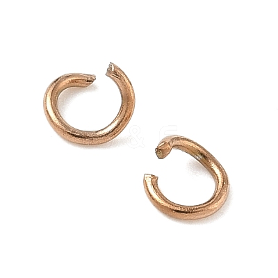 304 Stainless Steel Open Jump Rings STAS-Z150-01A-RG-1