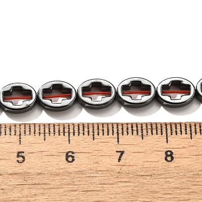 Electroplated Synthetic Non-magnetic Hematite Beads Strands G-L613-Z01-01M-1