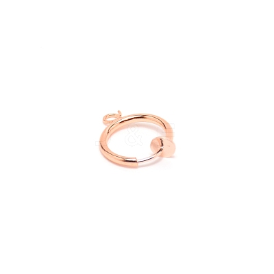 Brass Clip-on Hoop Earring Findings KK-WH0047-02C-1