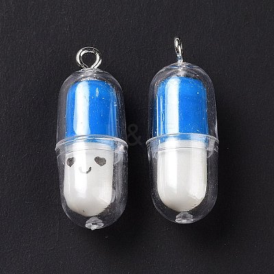 Translucent Plastic Pendants X-KY-L006-29F-1