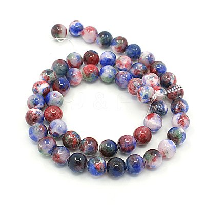 Natural Persian Jade Beads Strands G-D434-8mm-02-1