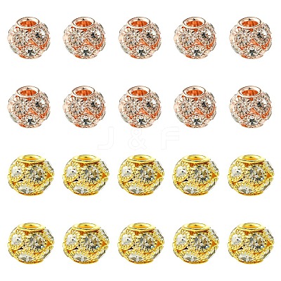 10Pcs Brass Beads RB-YW0001-19G-1