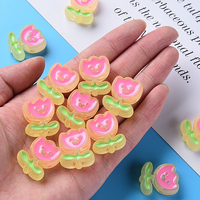 Transparent Acrylic Beads MACR-S374-03B-01-1
