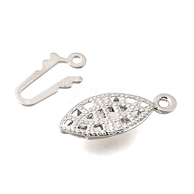 Brass Box Clasps KK-C258-15P-1