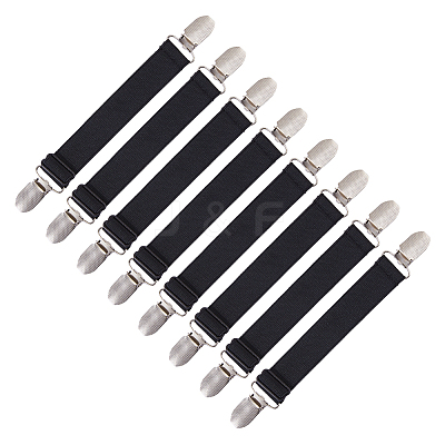 8Pcs Polyester & Iron Bed Sheet Grippers KY-FH0001-49-1