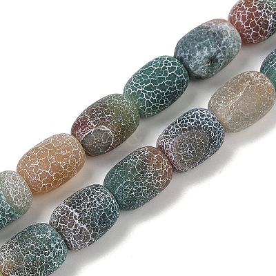 Natural Weathered Agate Beads Strands G-NH0047-B01-01-1