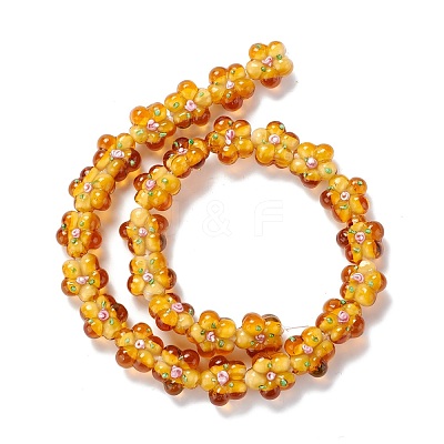 Handmade Lampwork Beads Strands LAMP-D015-08C-1
