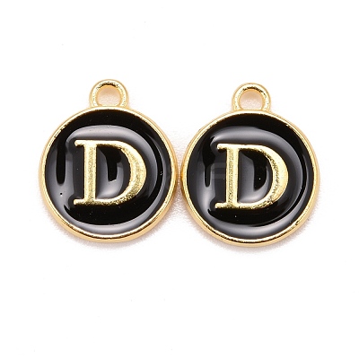 Golden Plated Alloy Charms X-ENAM-S118-02D-1