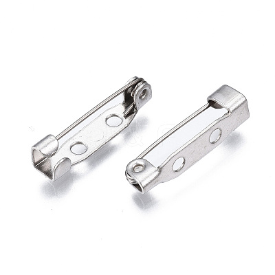 Tarnish Resistant 201 Stainless Steel Brooch Pin Back Safety Catch Bar Pins STAS-S117-021B-1