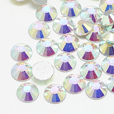 Flat Back Glass Rhinestone Cabochons RGLA-T090-SS40-02-1