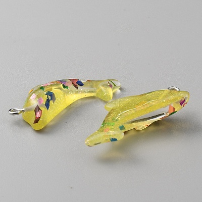 Transparent Resin Pendants DIY-TAC0020-25A-1