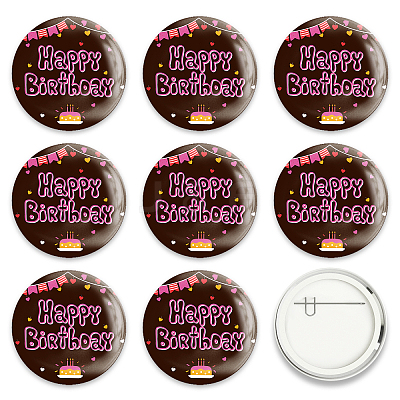 Tinplate Brooch JEWB-WH0012-026-1