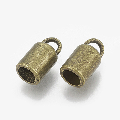 Tibetan Style Alloy Cord Ends TIBE-R315-02AB-FF-1