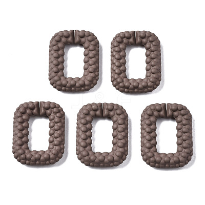 Spray Painted CCB Plastic Linking Rings CCB-Q091-009C-1