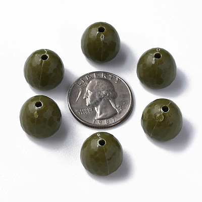 Opaque Acrylic Beads MACR-S373-10A-A11-1