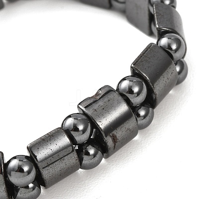 Valentine Day Gifts for Husband Stretchy Magnetic Synthetic Hematite Bracelet IMB005-1