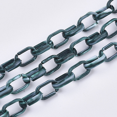 Handmade Acrylic Cable Chains SACR-N006-009B-1