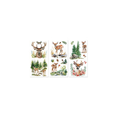 3 Sheets 3 Styles PVC Waterproof Decorative Stickers DIY-WH0404-142-1