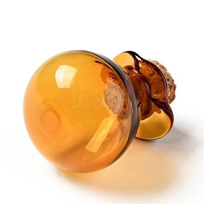 Lucky Bag Shape Glass Cork Bottles Ornament AJEW-A039-02C-1