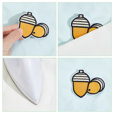 Fruit Computerized Embroidery Cloth Iron on/Sew on Patches DIY-WH0656-32-1