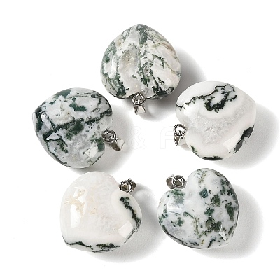 Natural Tree Agate Pendants GG-CBAA0EE-04P-11-1