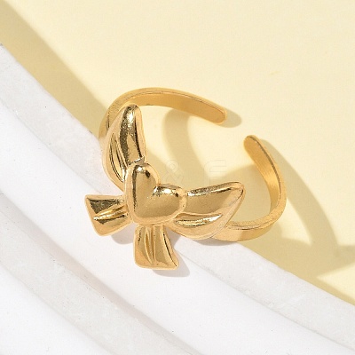 304 Stainless Steel Cuff Rings RJEW-P150-10G-1