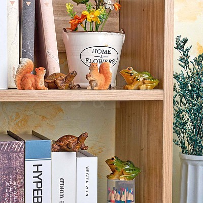8Pcs Resin Animal Garden Statue JX165A-1