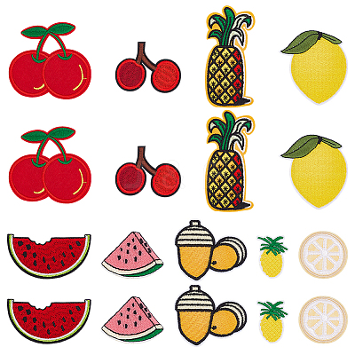 Fruit Computerized Embroidery Cloth Iron on/Sew on Patches DIY-WH0656-32-1