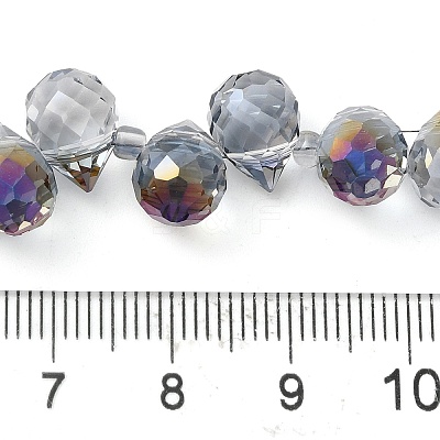 Electroplate Glass Beads Strands EGLA-D030-17S-1