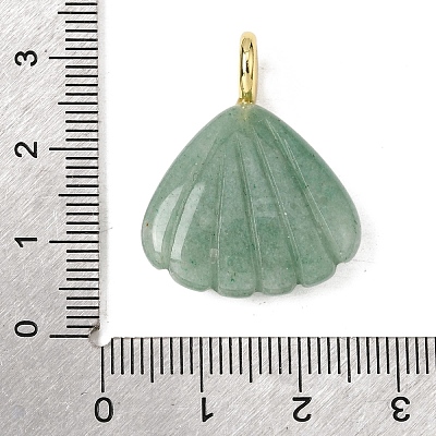 Natural Green Aventurine Carved Pendants G-C282-05J-1
