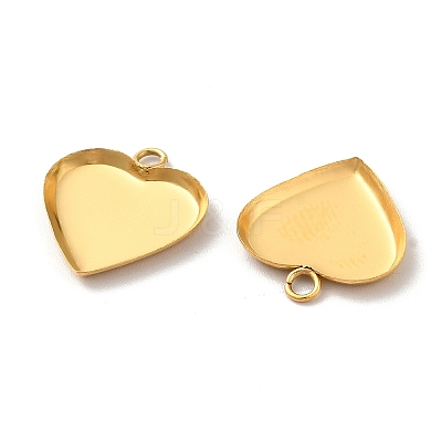 Ion Plating(IP) 304 Stainless Steel Pendant Cabochon Settings STAS-F167-22G-1