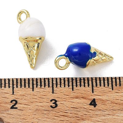 Rack Plating Alloy Enamel Charms X-PALLOY-Q458-11G-1