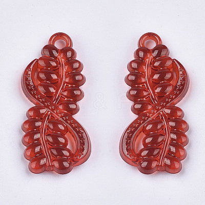 Transparent Acrylic Pendants X-TACR-T015-123-1