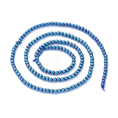 Electroplate Glass Beads Strands EGLA-K014-A-FP04-1