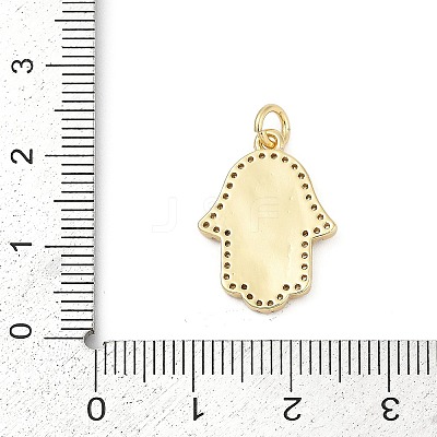 Brass Micro Pave Cubic Zirconia Pendants KK-U058-03G-1