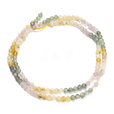 Gradient Color Natural Yellow Opal & Amethyst & Apatite Beads Strands GG-CBA1668-A06-3mm-1