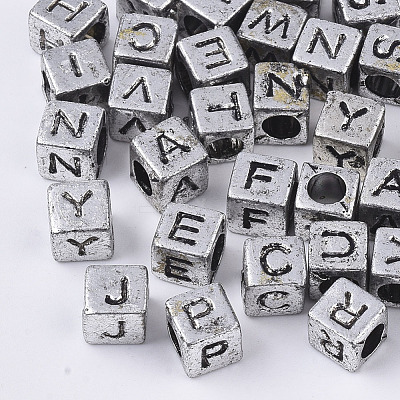 Plated Acrylic Beads MACR-S299-051C-1