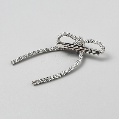 Iron Alligator Hair Clips OHAR-WH20005-38-1