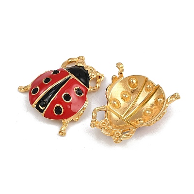 304 Stainless Steel Enamel Pendants STAS-P410-39B-G-1