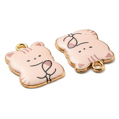 Printed Alloy Pendants ENAM-L042-07G-05-1