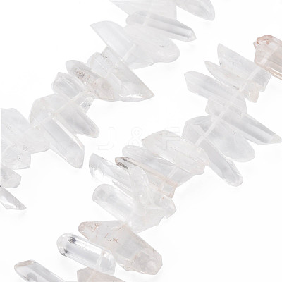 Natural Quartz Crystal Beads Strands G-R435-09F-1