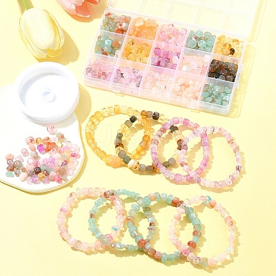DIY Acrylic Beads Bracelets Making Kits DIY-FS0008-20-1