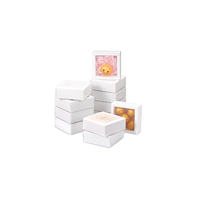 Cardboard Drawer Gift Storage Boxes with Clear Cover CON-WH0092-72A-01-1