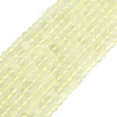 Natural Lemon Quartz(Heated) Beads Strands G-K366-B01-02-1