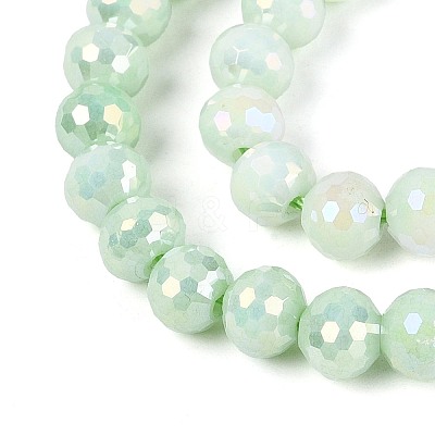 Anti-Tarnish Electroplate Glass Beads Strands GLAA-N056-6mm-09-1