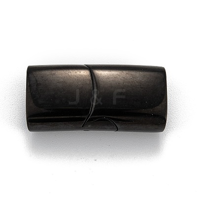 316 Surgical Stainless Steel Magnetic Clasps with Glue-in Ends X-STAS-F269-01B-1