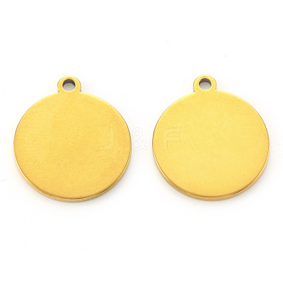 PVD Vacuum Plating 304 Stainless Steel Pendants STAS-N092-23B-G-1
