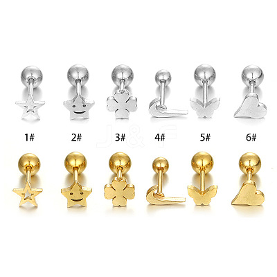 Butterfly 316L Surgical Stainless Steel Cartilage Earrings FS-WG6A06F-05-1