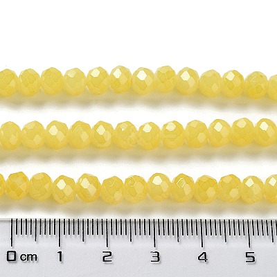 Baking Paint Imitation Jade Glass Bead Strands DGLA-A034-J10mm-A24-1